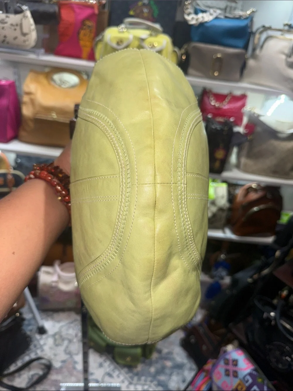 Coach Vintage Soho Light Green Hobo Bag with Lemon Charm - Women's Shoulder Bag